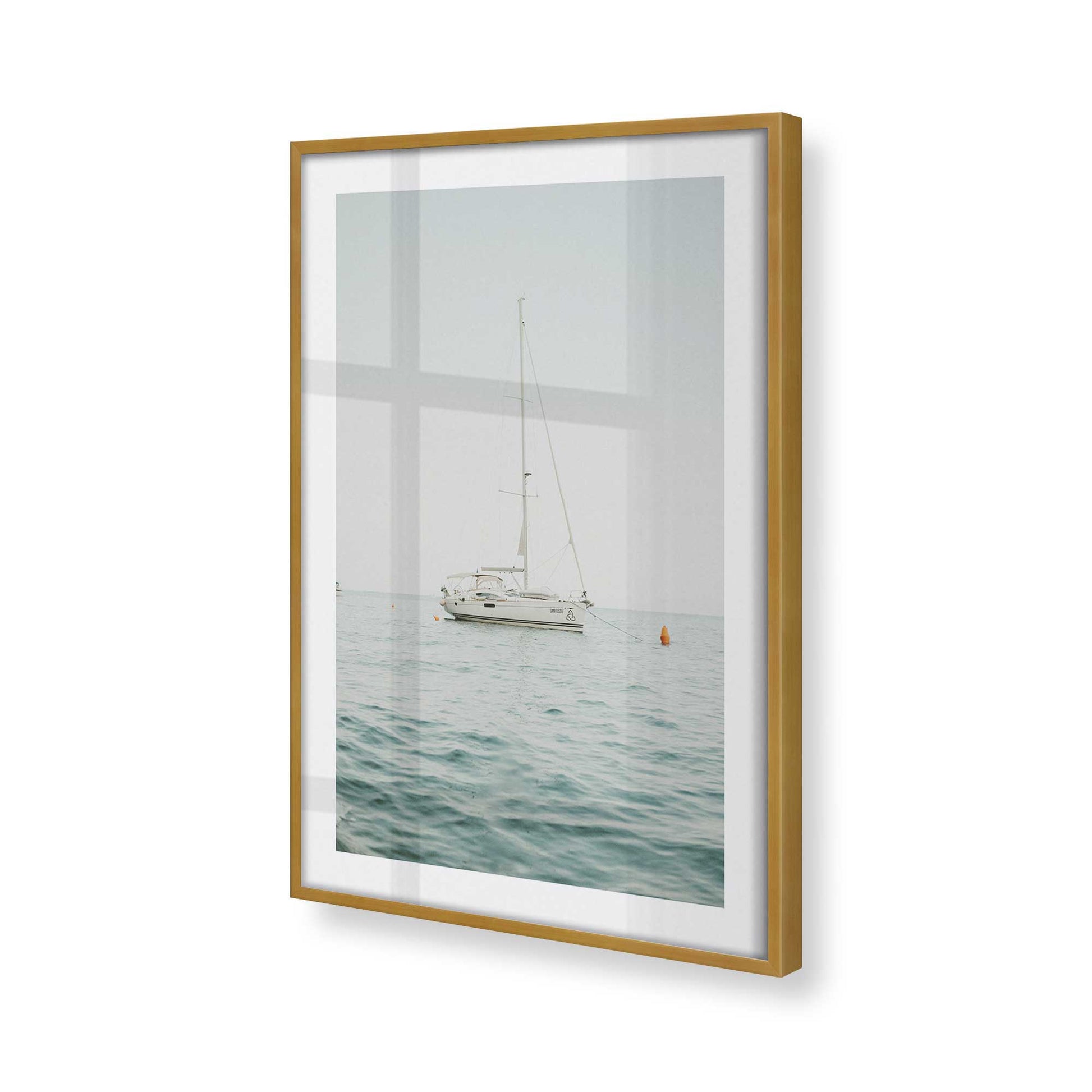 [Color:Polished Gold] Picture of art in a Polished Gold frame of the corner