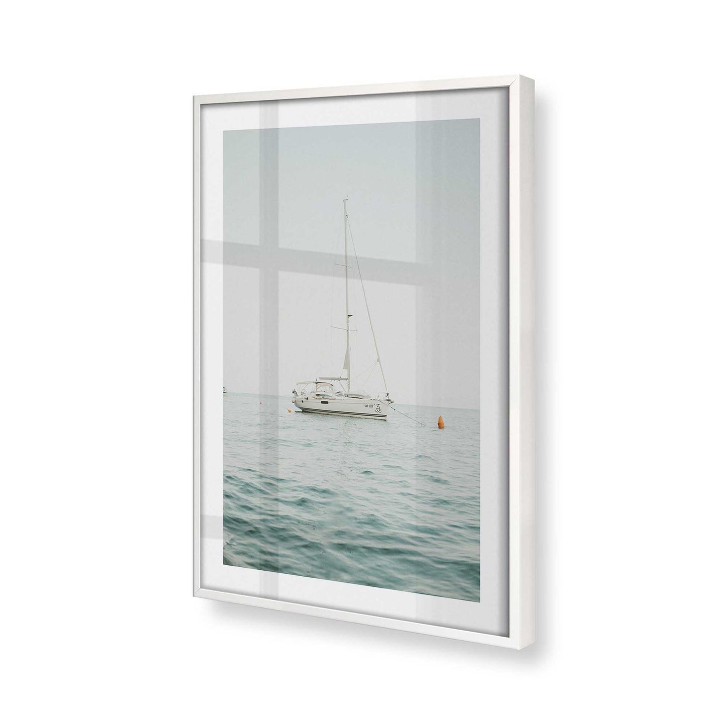 [Color:Opaque White] Picture of art in a Opaque White frame of the corner