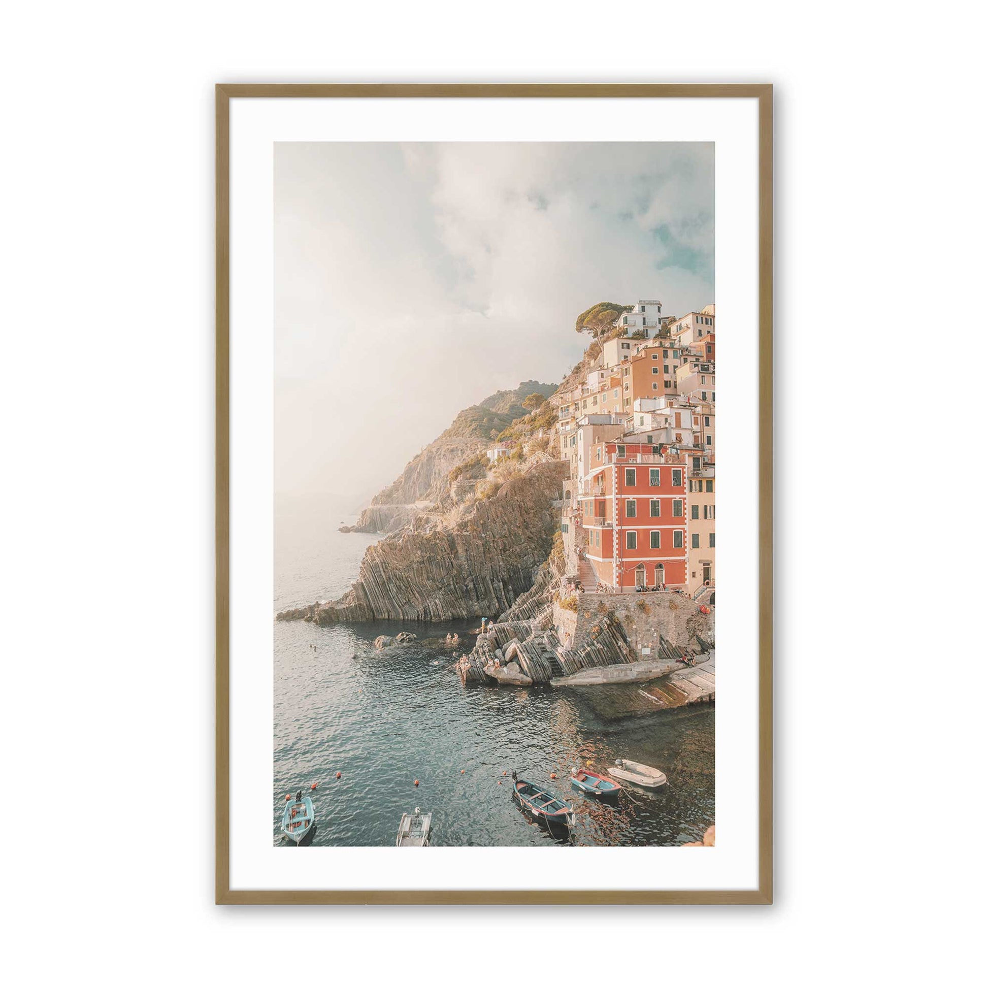 [Color:Brushed Gold] Picture of art in a Brushed Gold frame