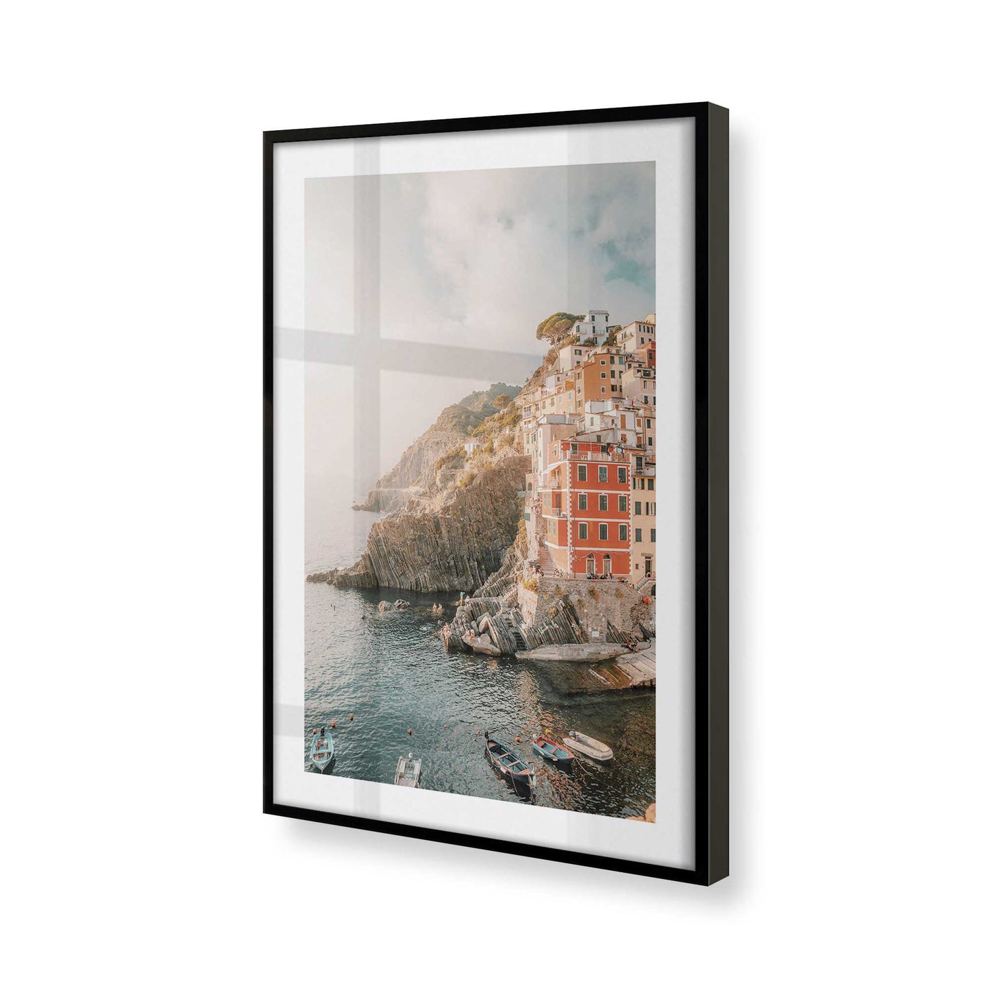 [Color:Satin Black] Picture of art in a Satin Black frame of the corner