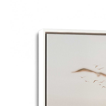 [Color:Opaque White] Picture of art in a White frame at an angle