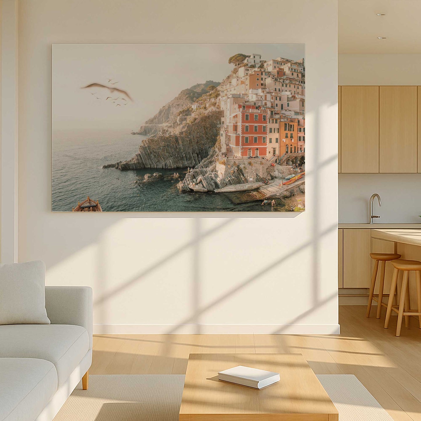 [Color:Stretched Canvas], Picture of art in a room