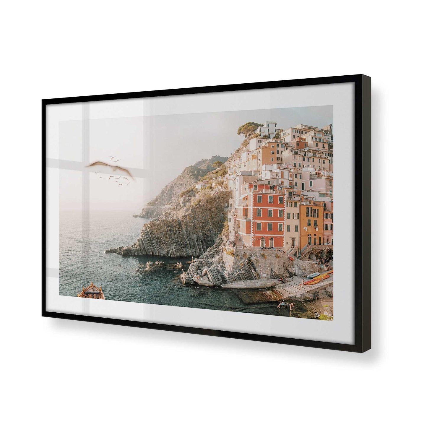 [Color:Satin Black] Picture of art in a Satin Black frame of the corner