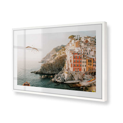 [Color:Opaque White] Picture of art in a Opaque White frame of the corner