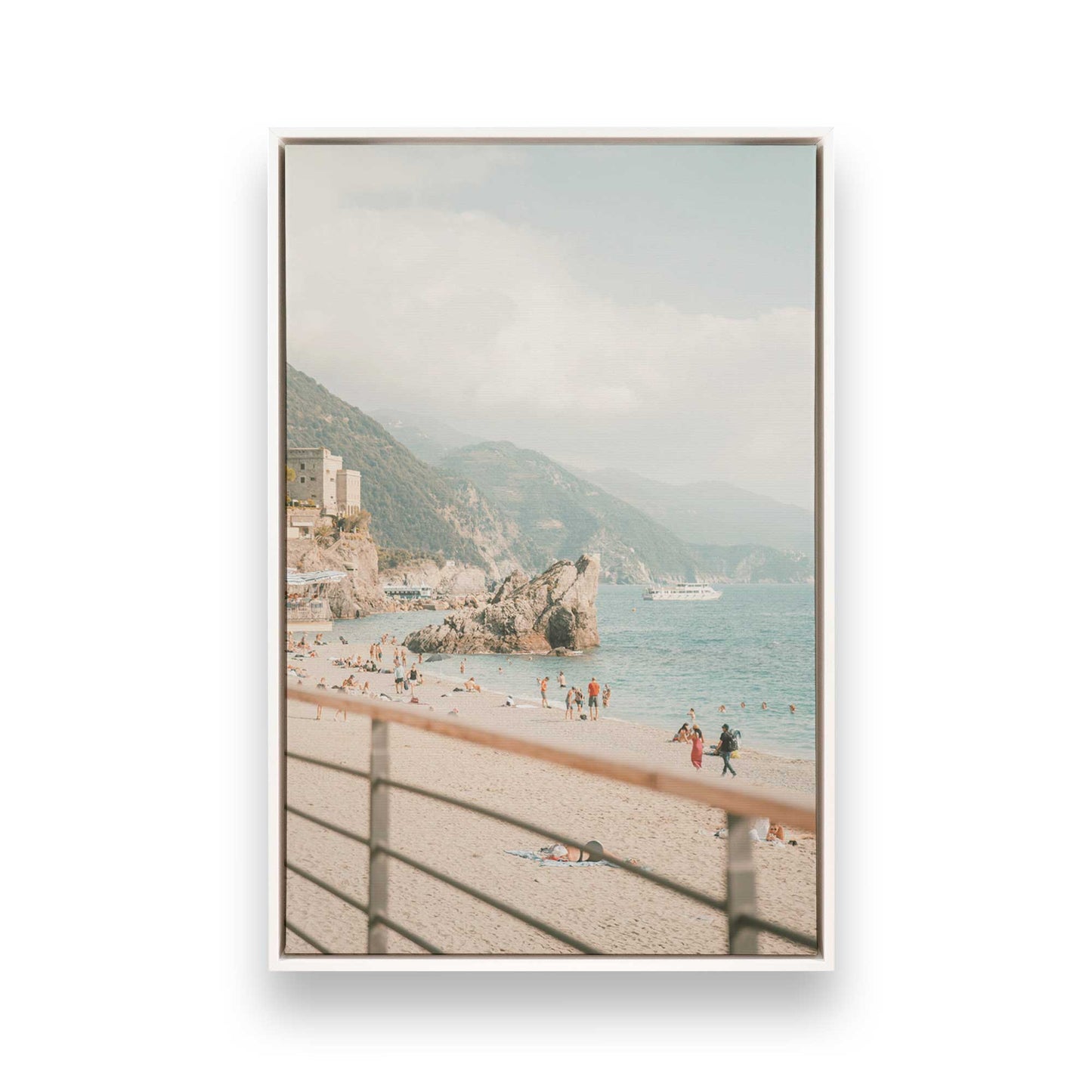 [Color:Opaque White] Picture of art in a White frame