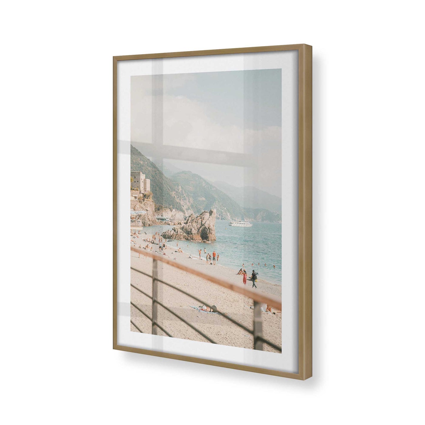 [Color:Brushed Gold] Picture of art in a Brushed Gold frame of the corner