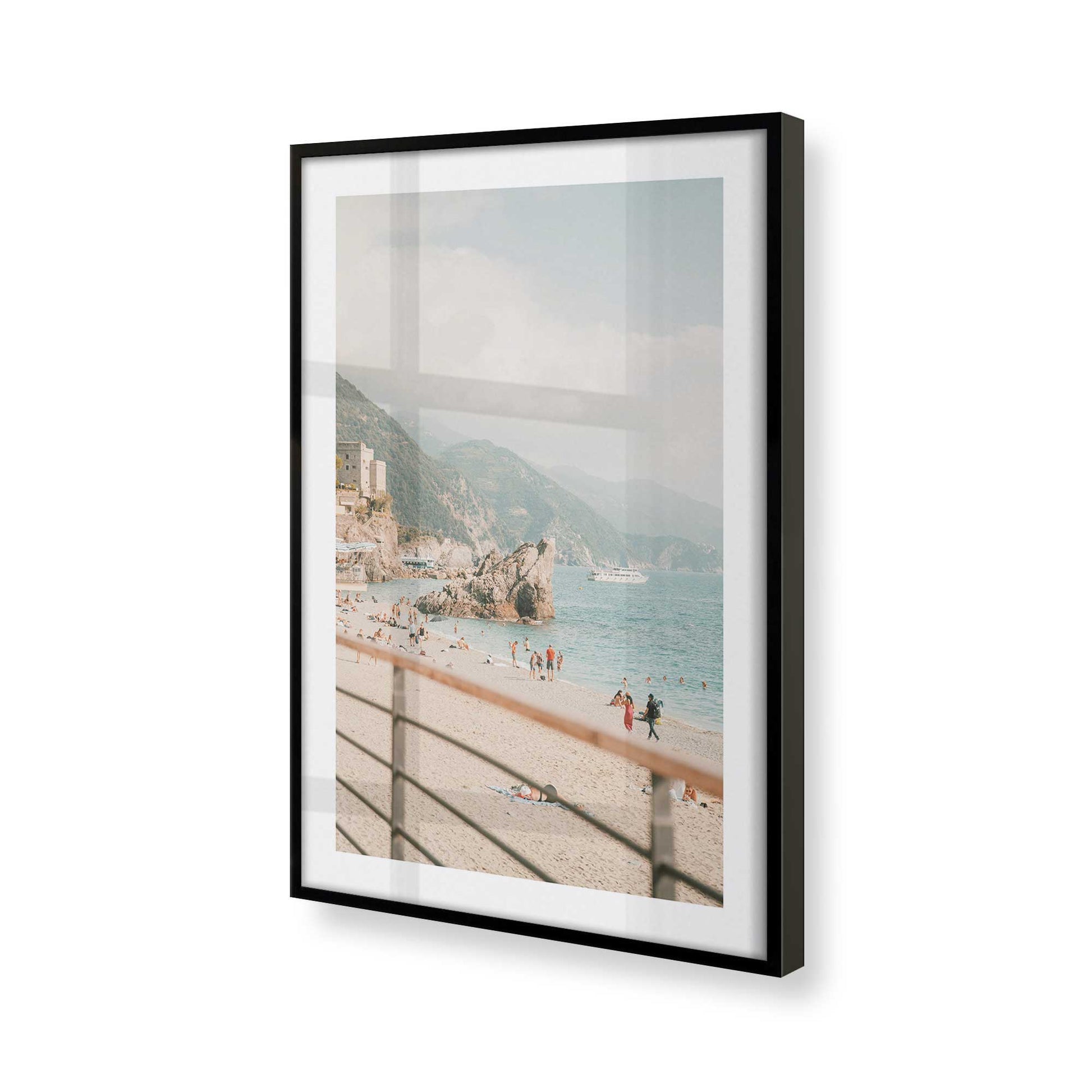 [Color:Satin Black] Picture of art in a Satin Black frame of the corner