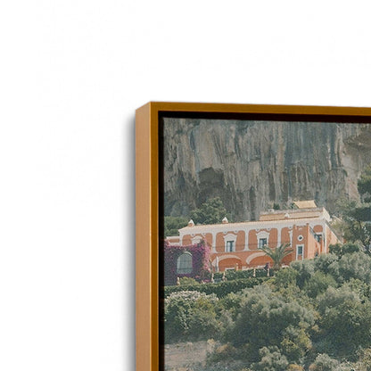 [Color:Polished Gold] Picture of art in a Polished Gold frame at an angle