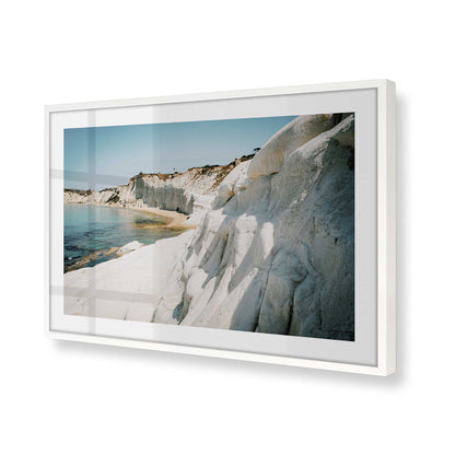 [Color:Opaque White] Picture of art in a Opaque White frame of the corner