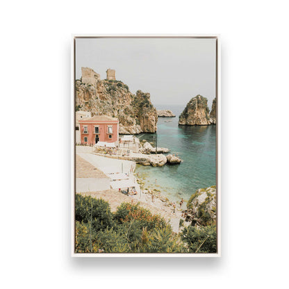 [Color:Opaque White] Picture of art in a White frame