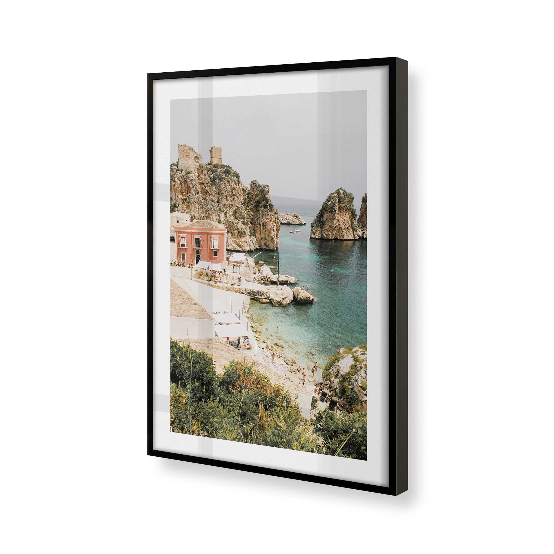 [Color:Satin Black] Picture of art in a Satin Black frame of the corner