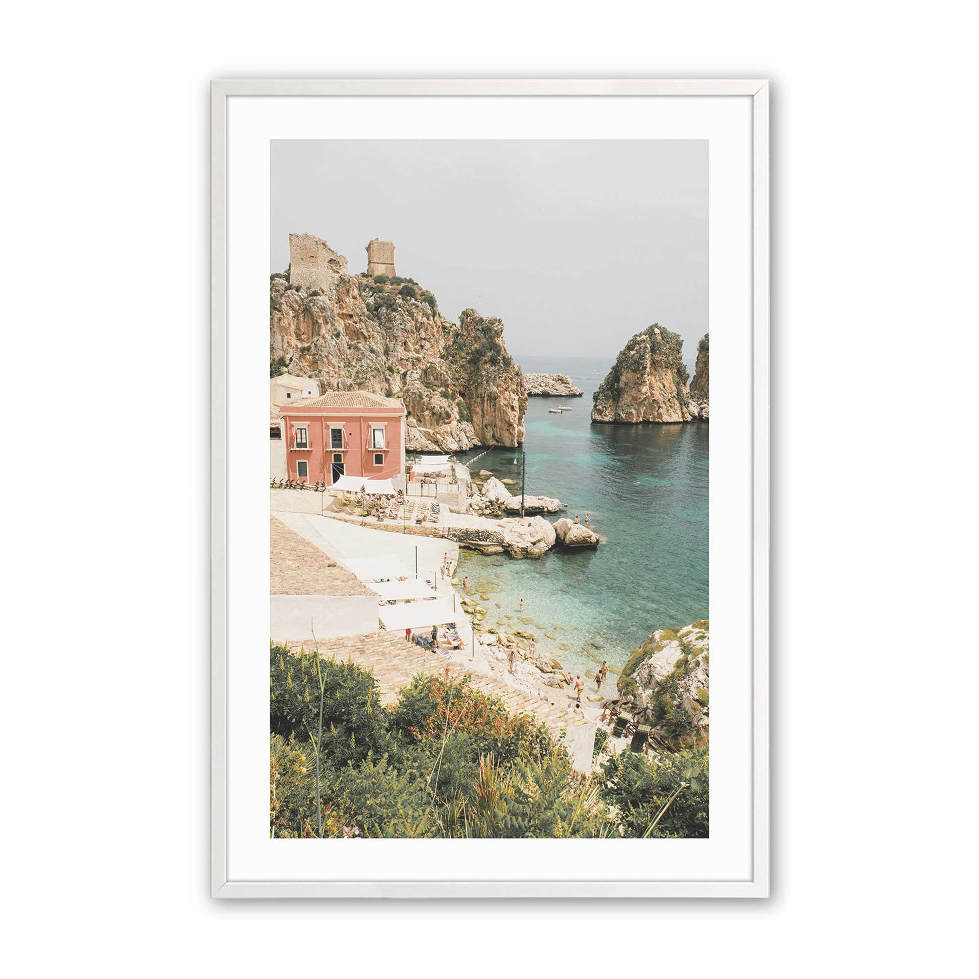 [Color:Opaque White] Picture of art in a Opaque White frame