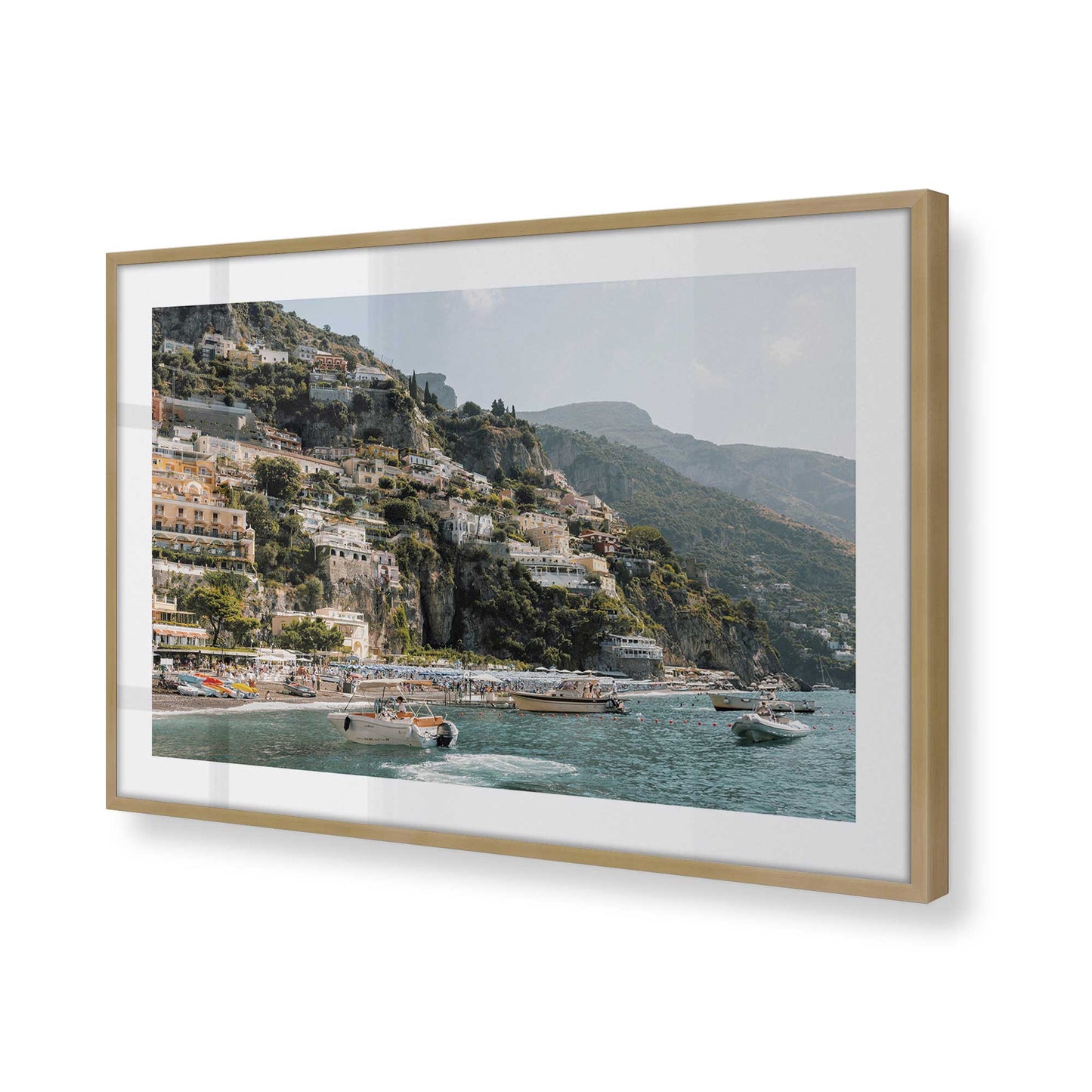 [Color:Brushed Gold] Picture of art in a Brushed Gold frame of the corner