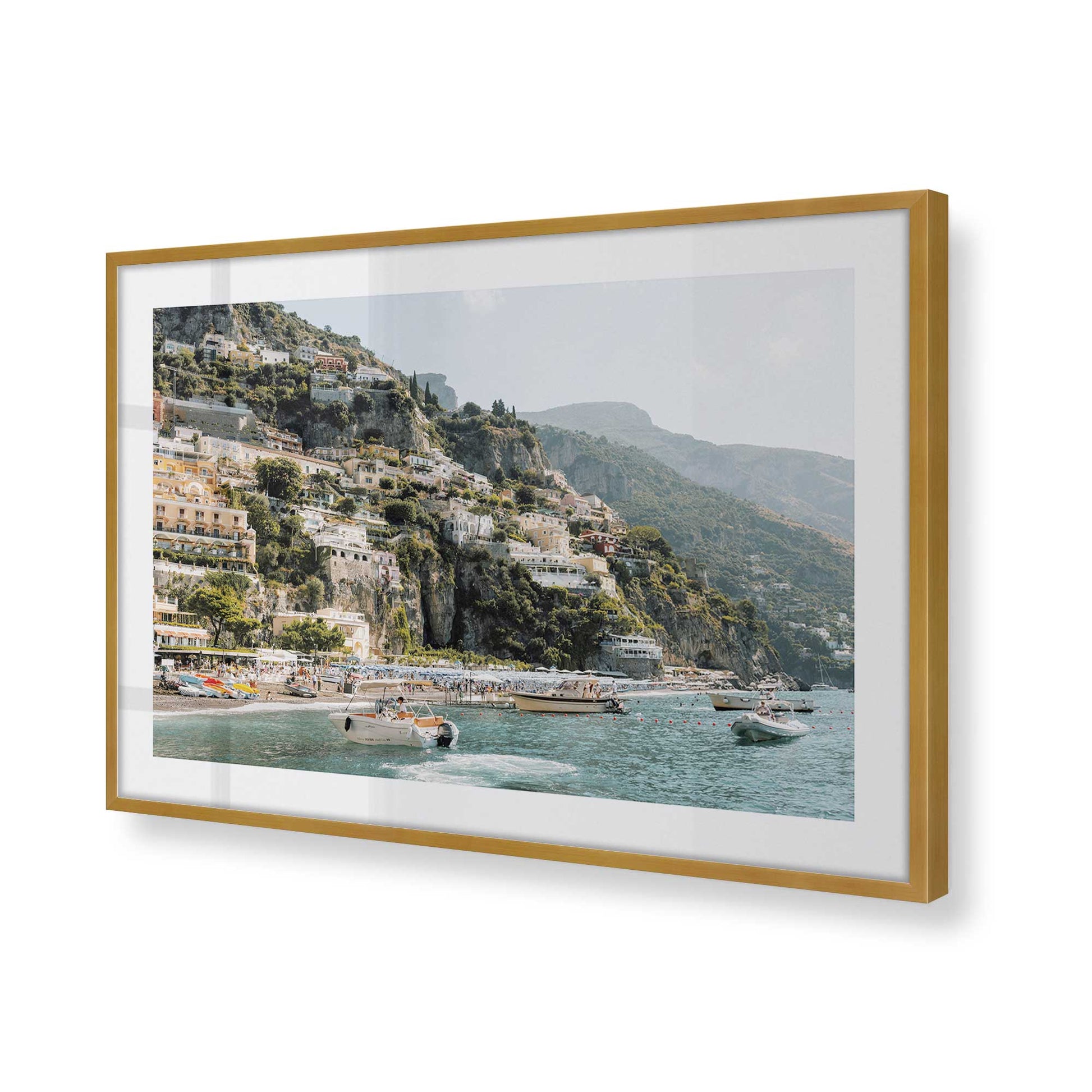 [Color:Polished Gold] Picture of art in a Polished Gold frame of the corner