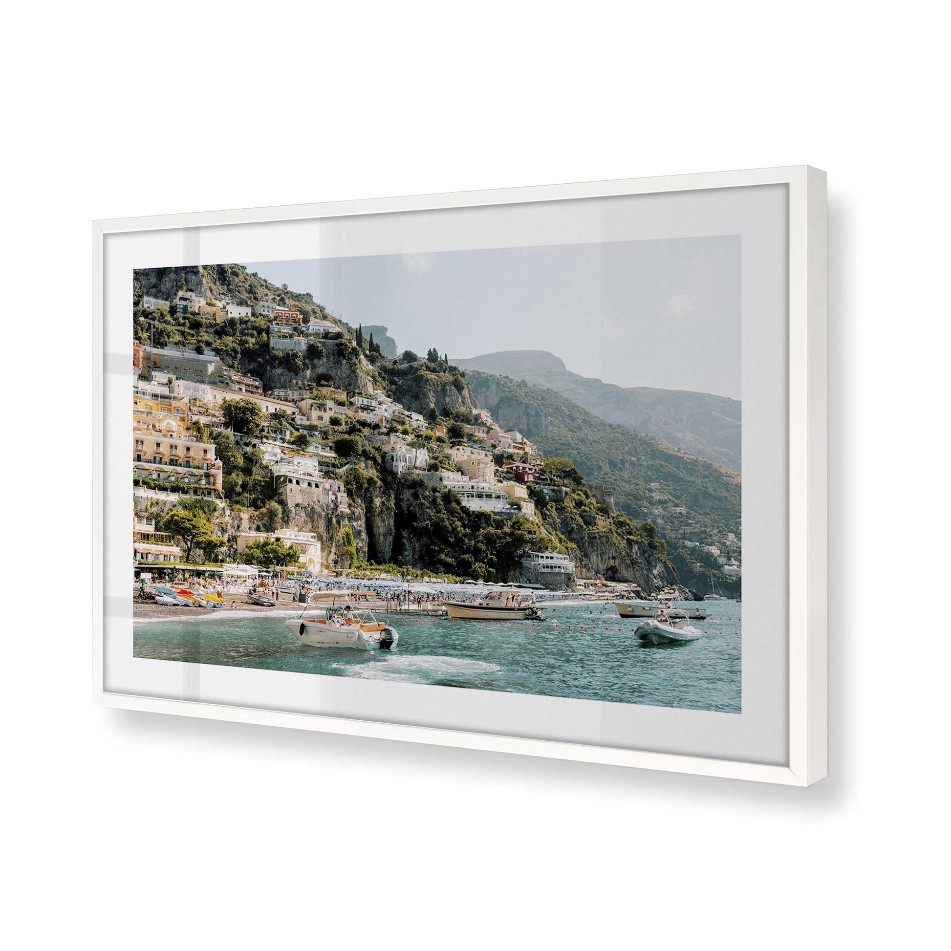 [Color:Opaque White] Picture of art in a Opaque White frame of the corner