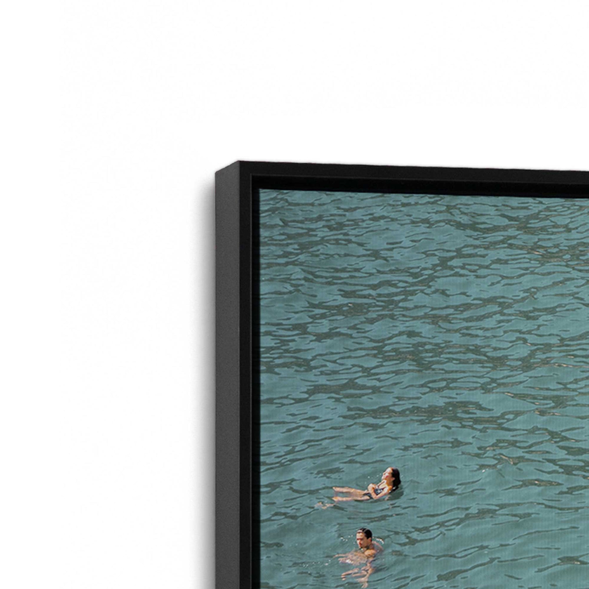 [Color:Satin Black] Picture of art in a Satin Black frame at an angle