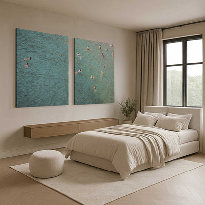 [Color:Stretched Canvas], Picture of art in a room