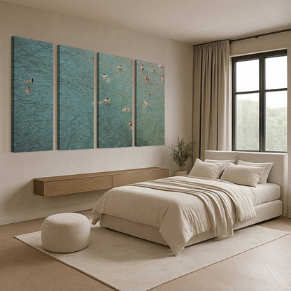 [Color:Stretched Canvas], Picture of art in a room