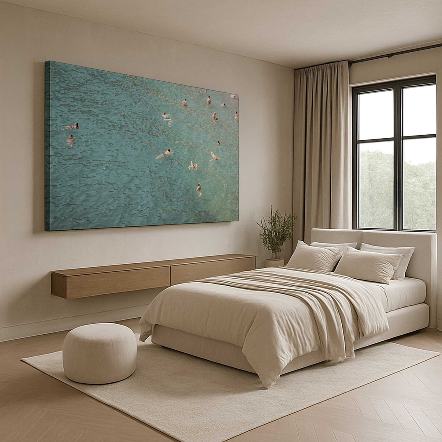 [Color:Stretched Canvas], Picture of art in a room