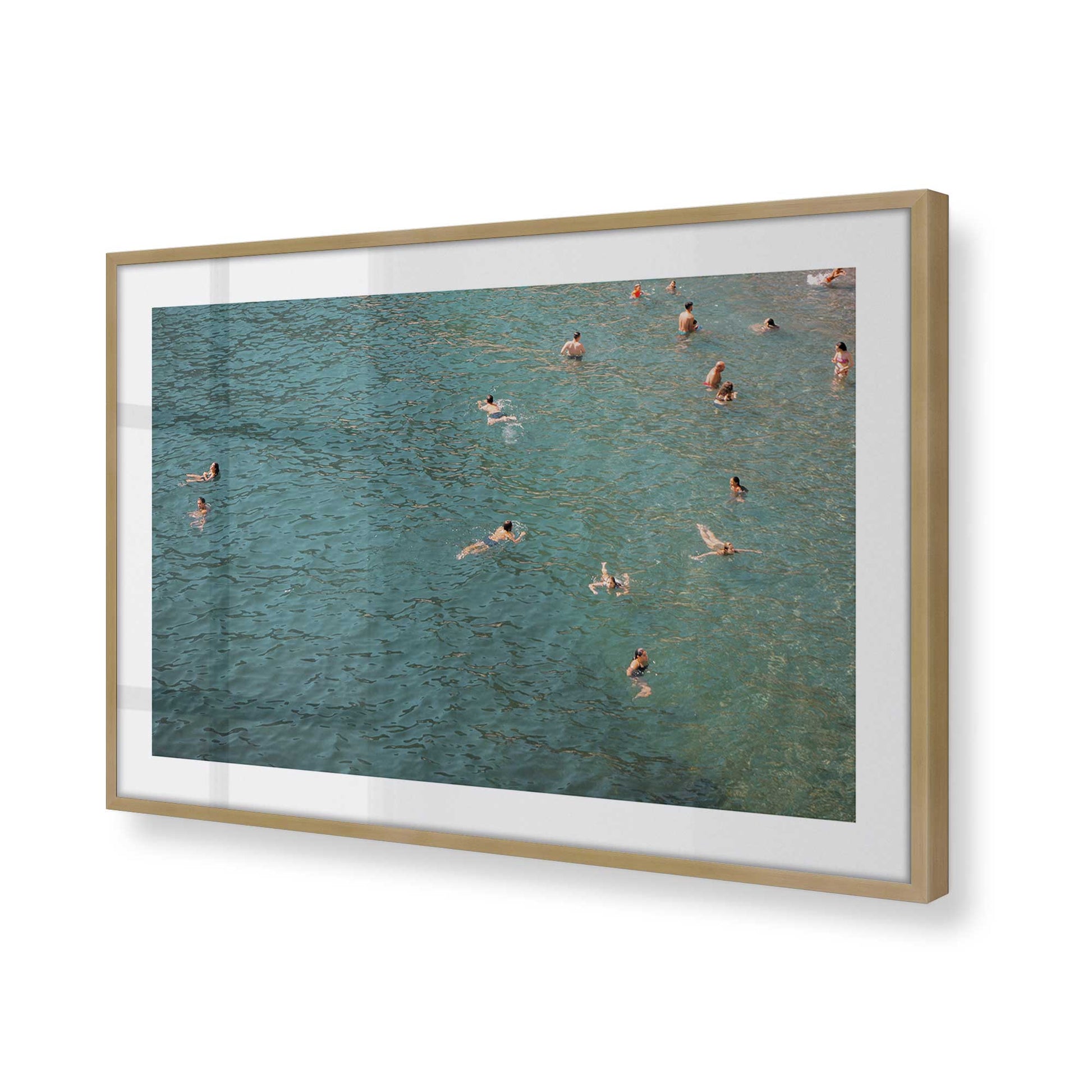 [Color:Brushed Gold] Picture of art in a Brushed Gold frame of the corner