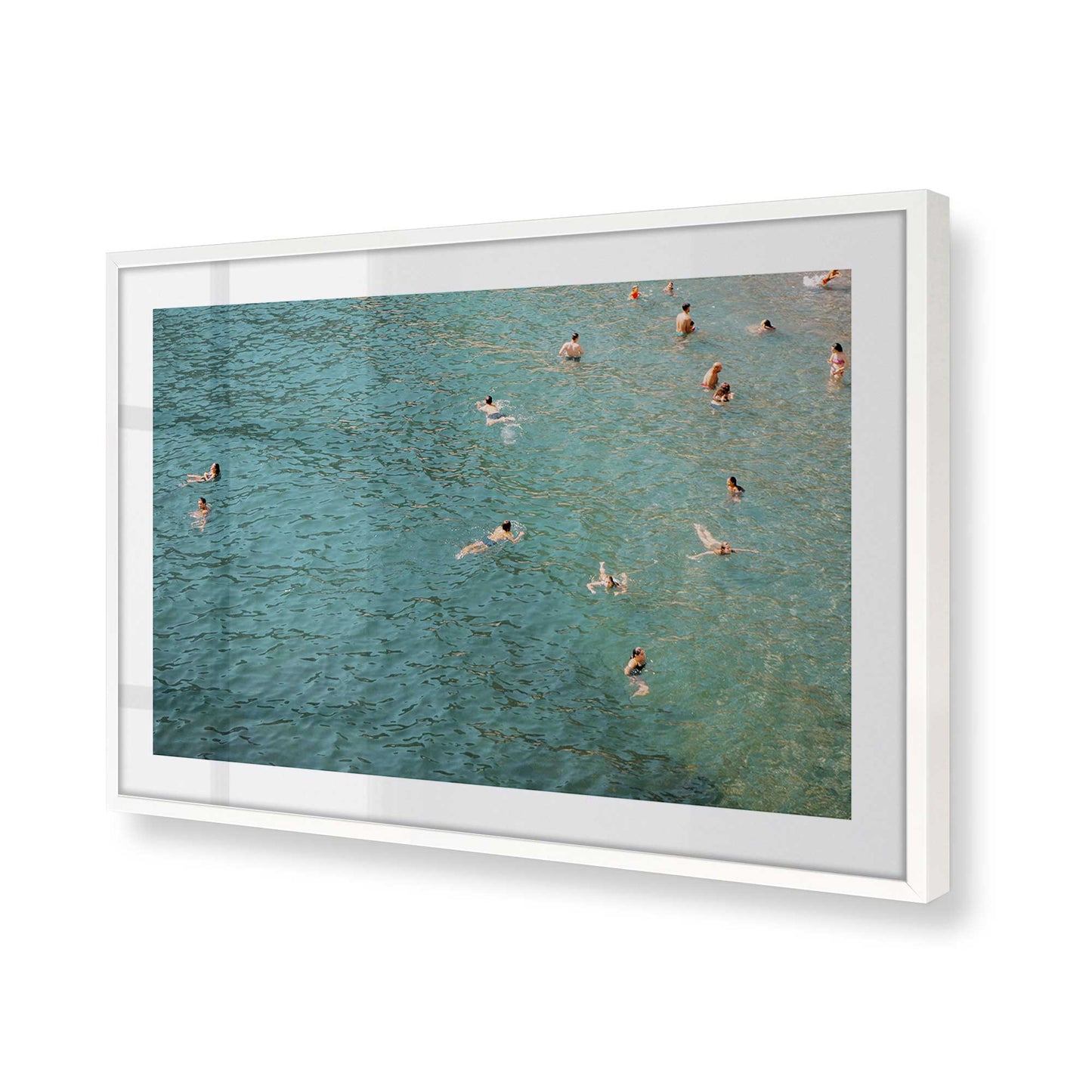 [Color:Opaque White] Picture of art in a Opaque White frame of the corner