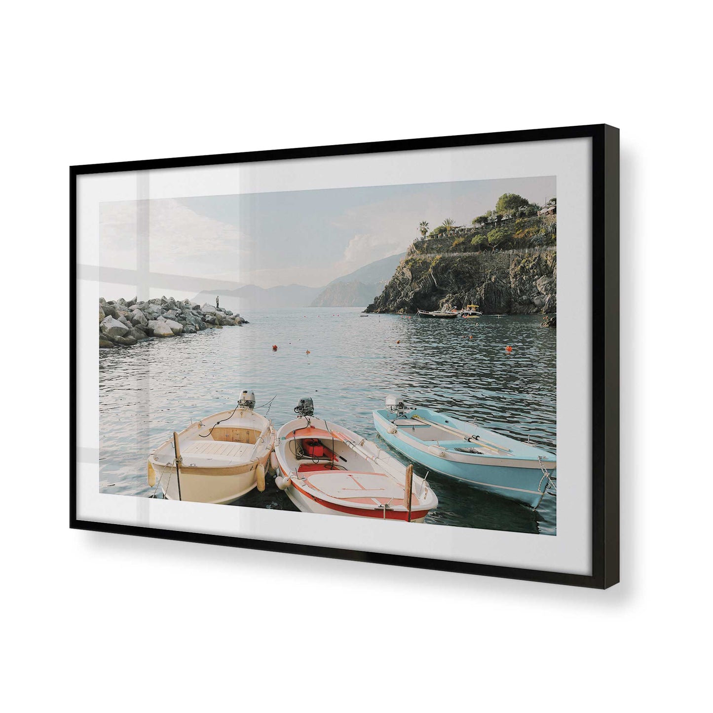 [Color:Satin Black] Picture of art in a Satin Black frame of the corner