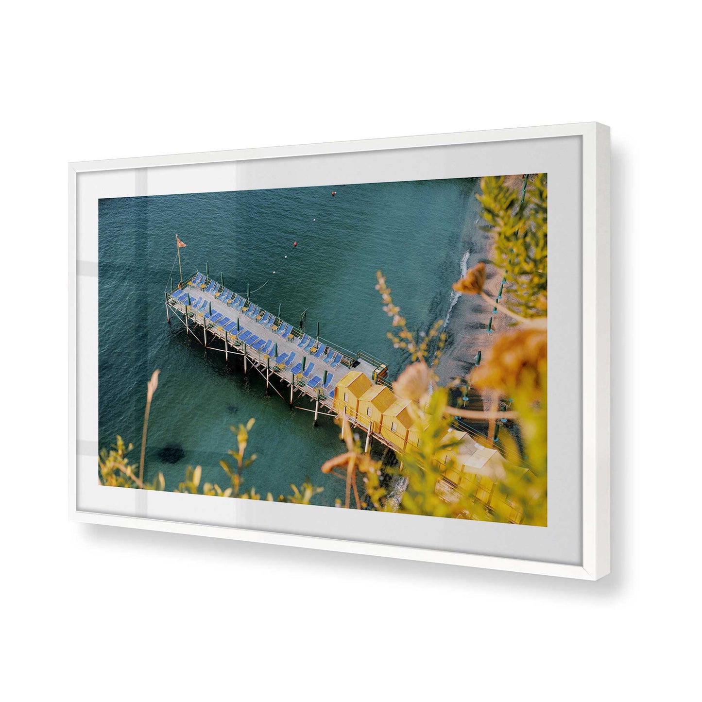 [Color:Opaque White] Picture of art in a Opaque White frame of the corner