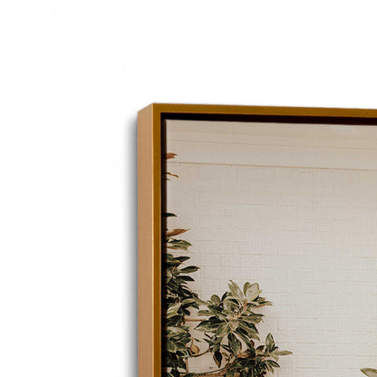 [Color:Polished Gold] Picture of art in a Polished Gold frame at an angle