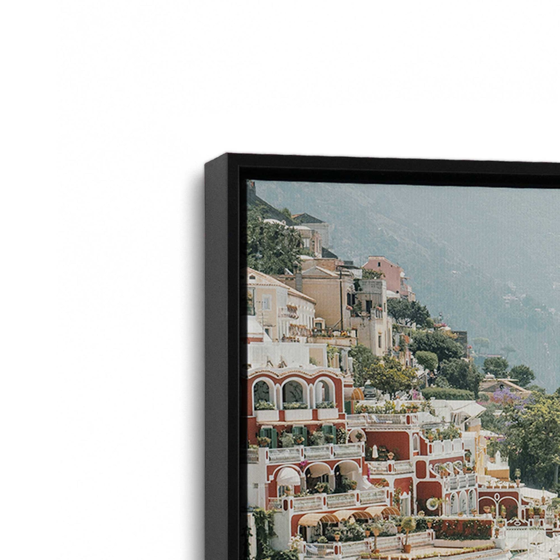 [Color:Satin Black] Picture of art in a Satin Black frame at an angle