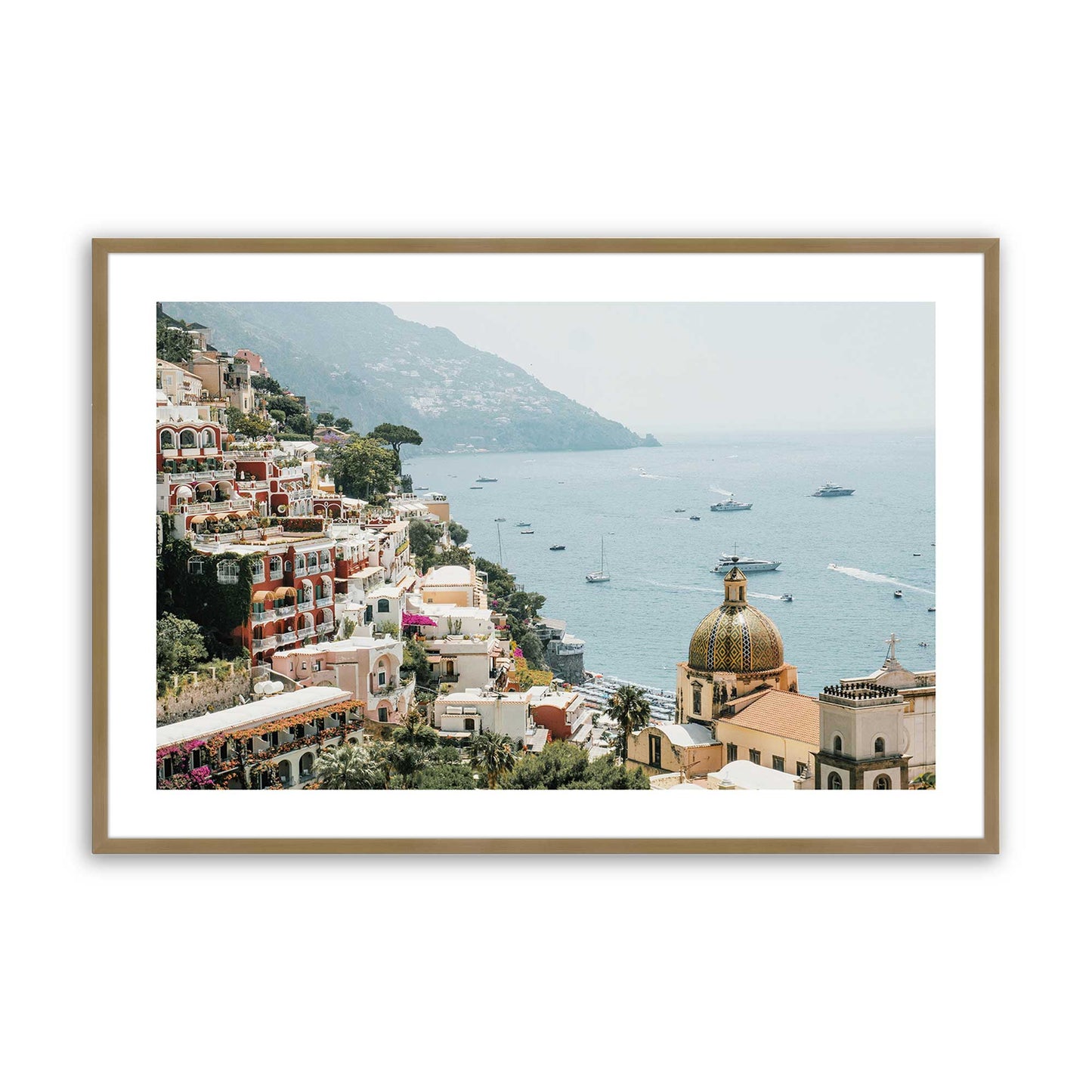 [Color:Brushed Gold] Picture of art in a Brushed Gold frame