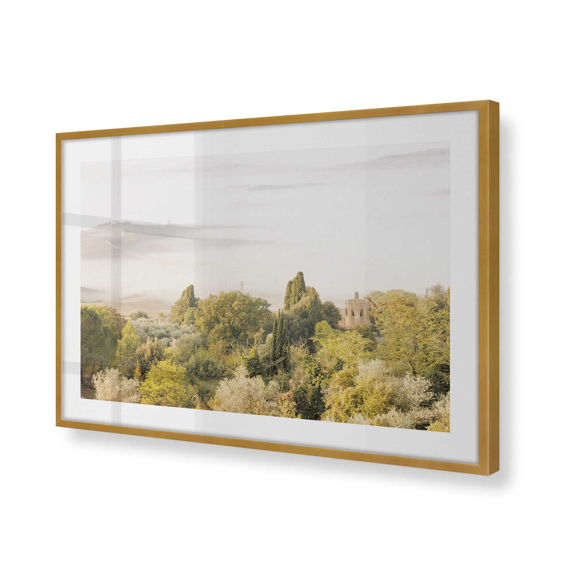 [Color:Polished Gold] Picture of art in a Polished Gold frame of the corner