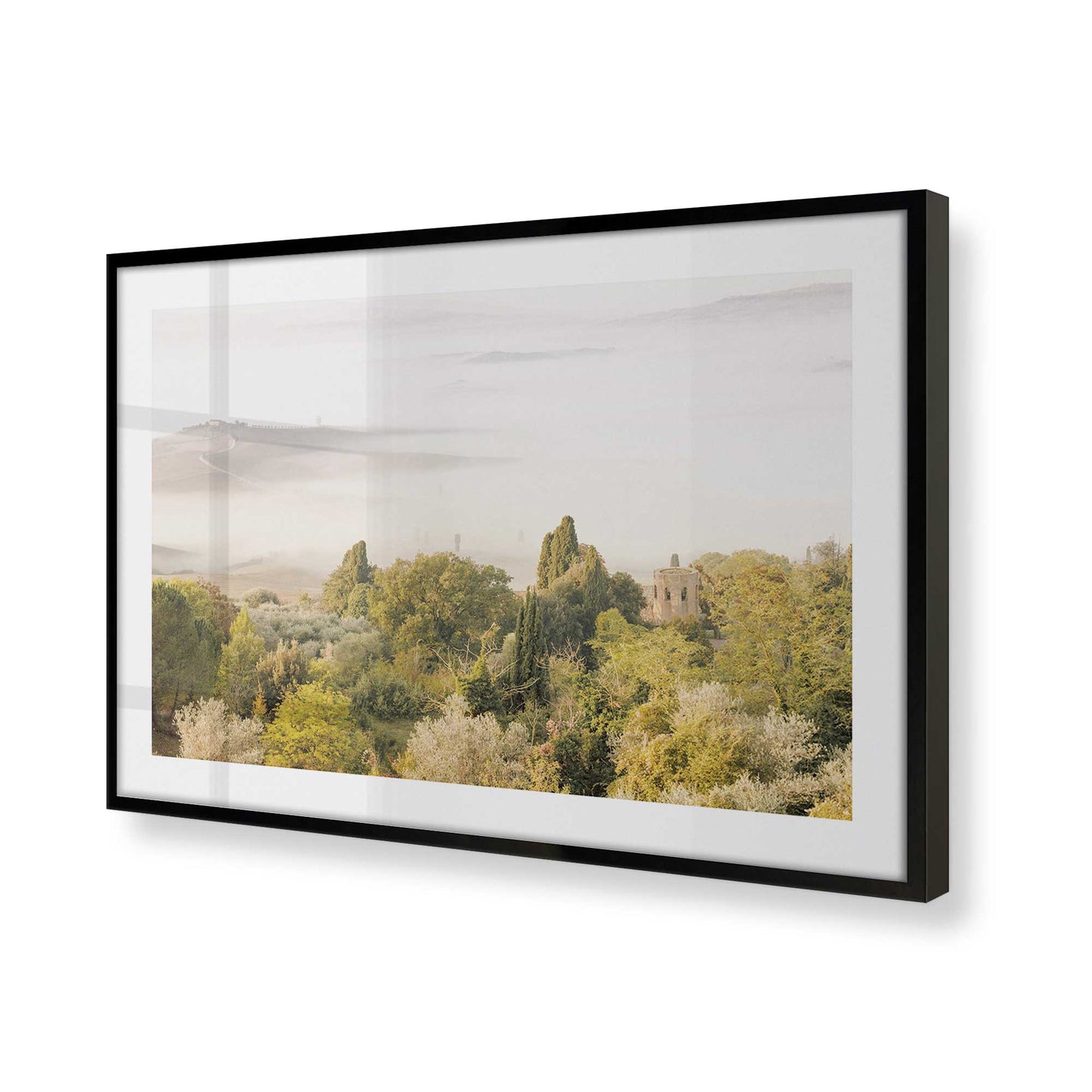 [Color:Satin Black] Picture of art in a Satin Black frame of the corner