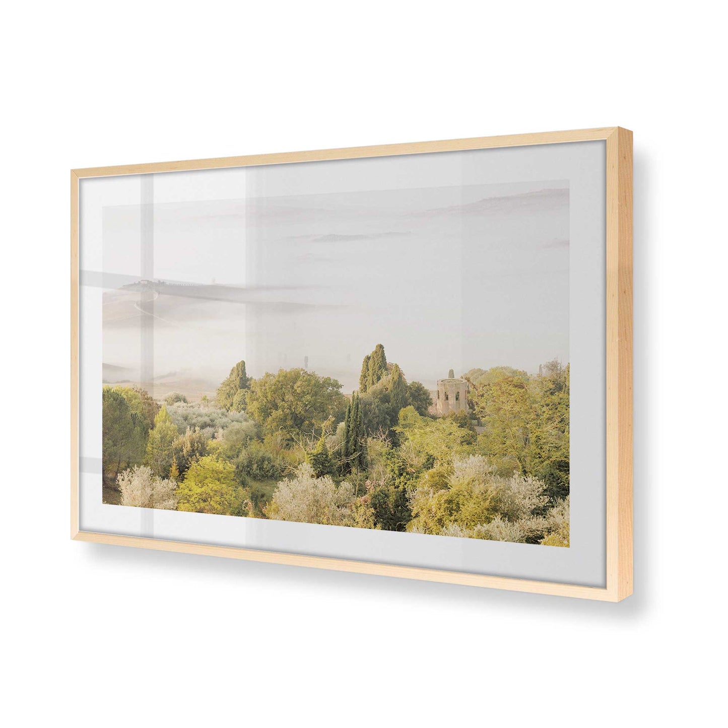 [Color:Raw Maple] Picture of art in a Raw Maple frame of the corner