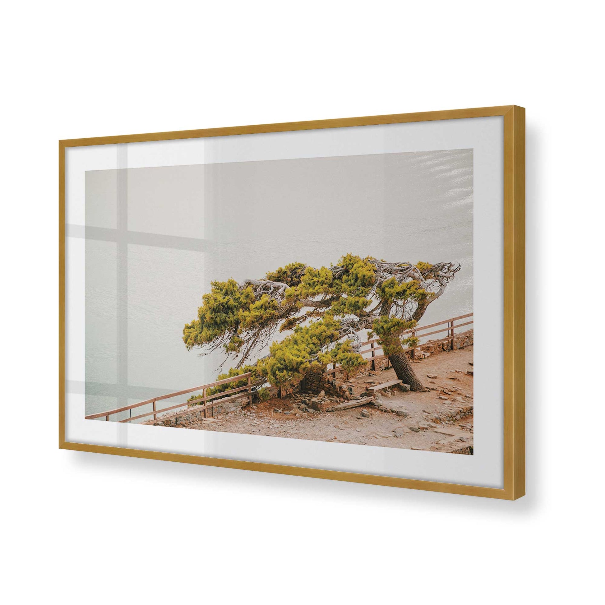 [Color:Polished Gold] Picture of art in a Polished Gold frame of the corner