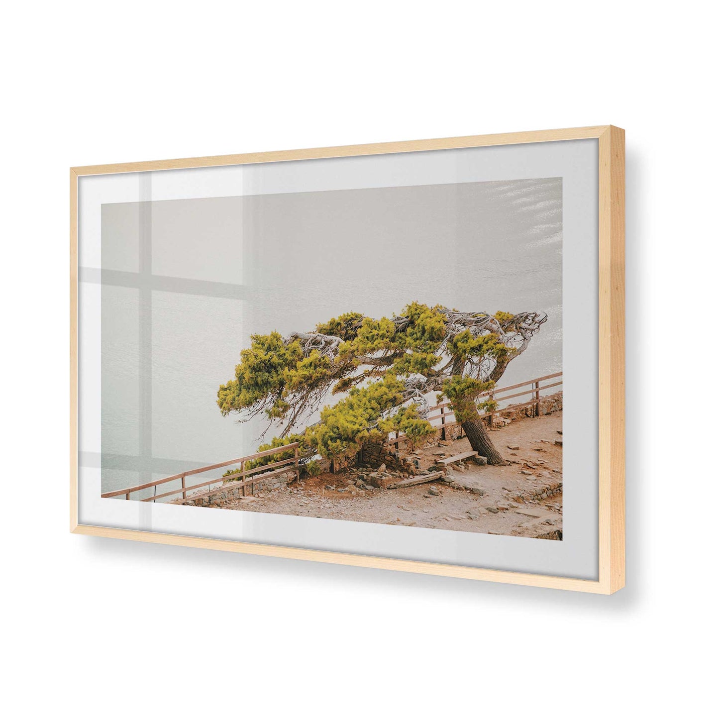 [Color:Raw Maple] Picture of art in a Raw Maple frame of the corner