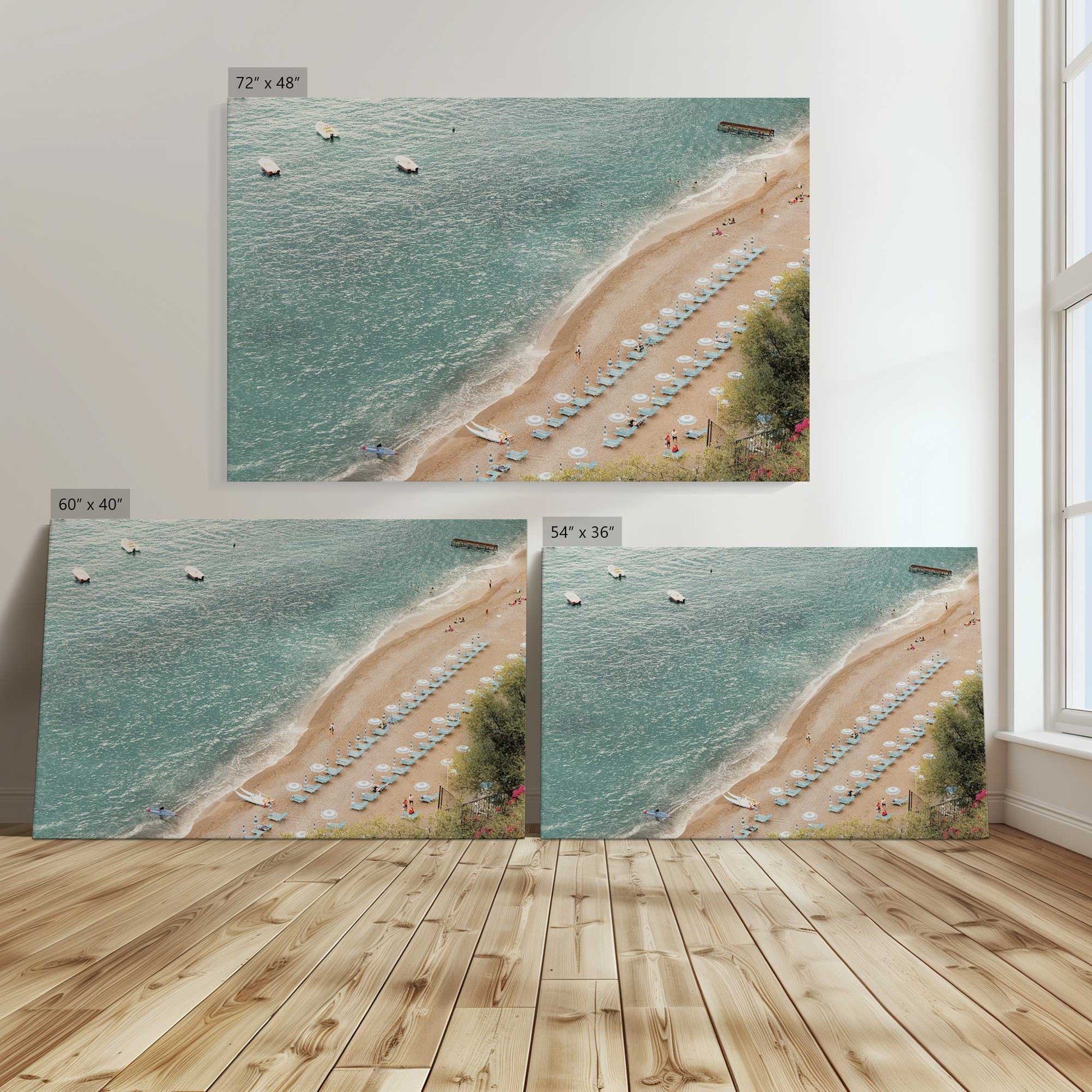 [Color:Stretched Canvas], Image showing the size comparisons