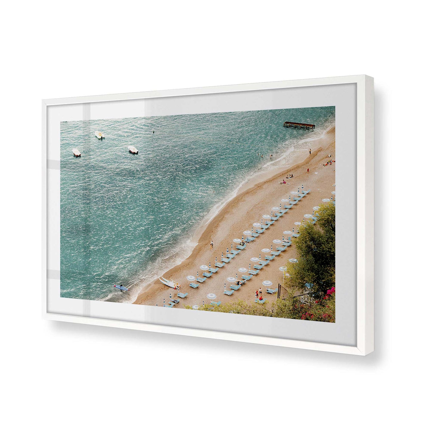 [Color:Opaque White] Picture of art in a Opaque White frame of the corner