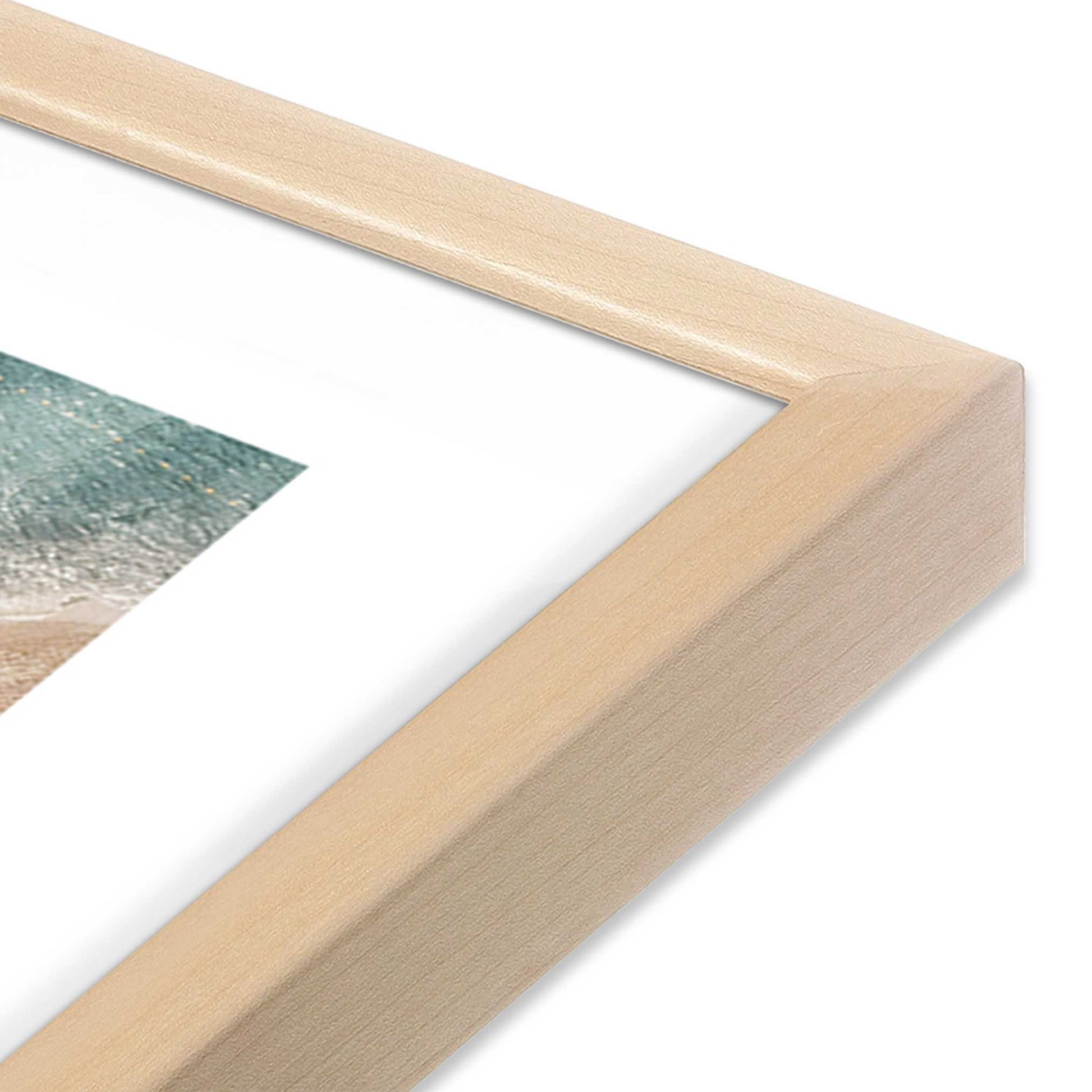 [Color:Raw Maple] Picture of art in a Raw Maple frame at an angle