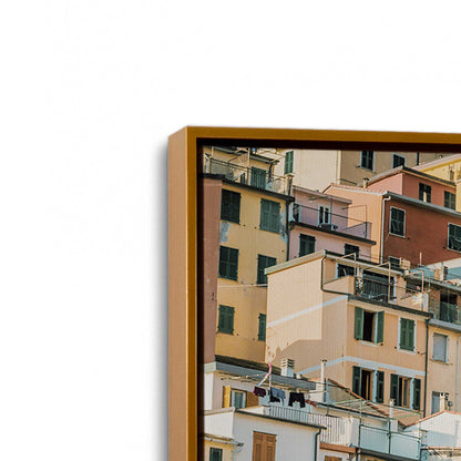 [Color:Polished Gold] Picture of art in a Polished Gold frame at an angle