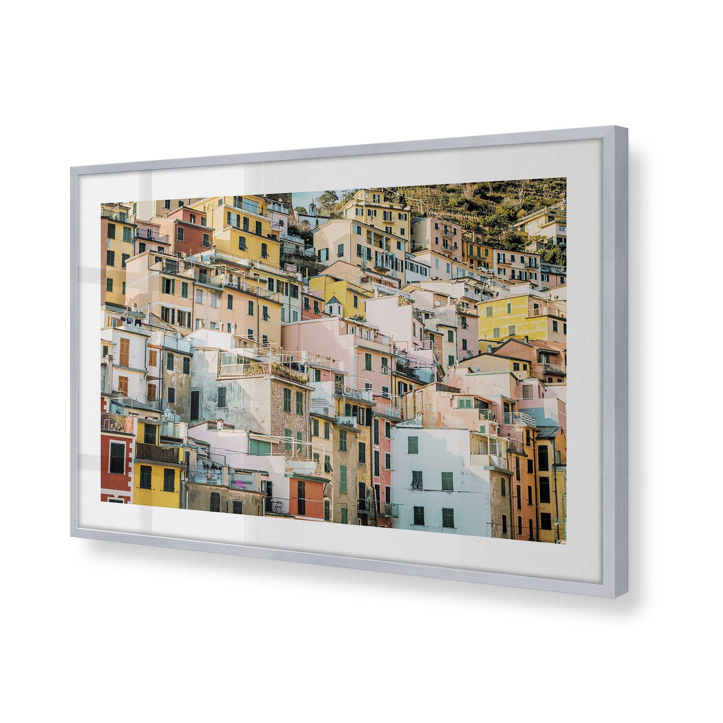 [Color:Polished Chrome] Picture of art in a Polished Chrome frame of the corner