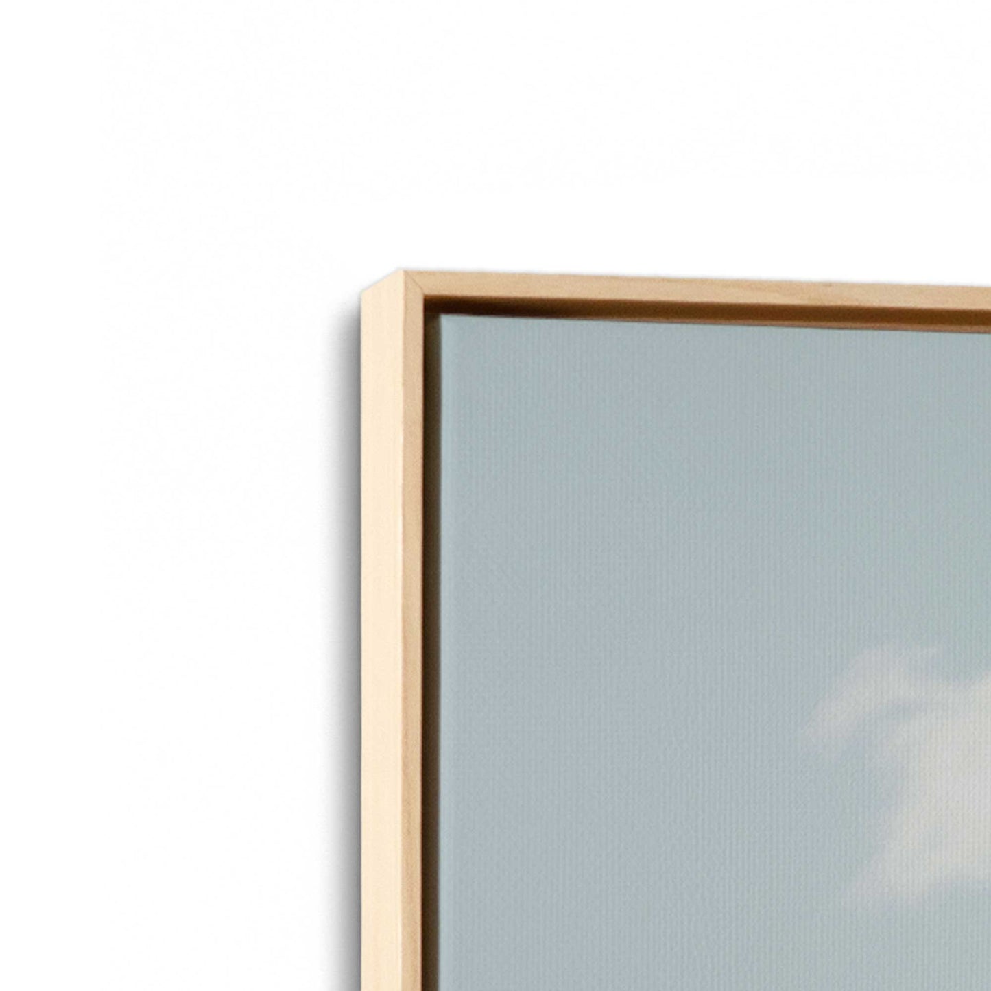 [Color:American Maple] Picture of art in a American Maple frame at an angle