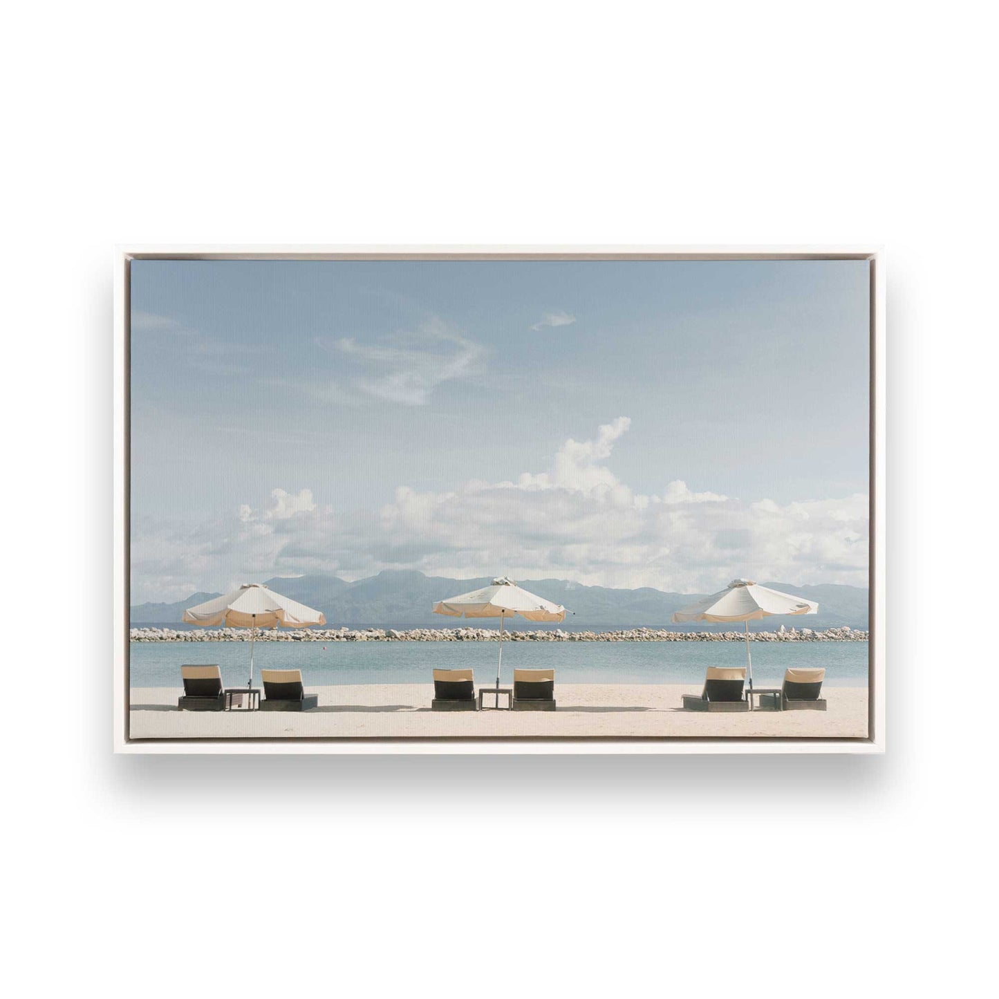 [Color:Opaque White] Picture of art in a White frame