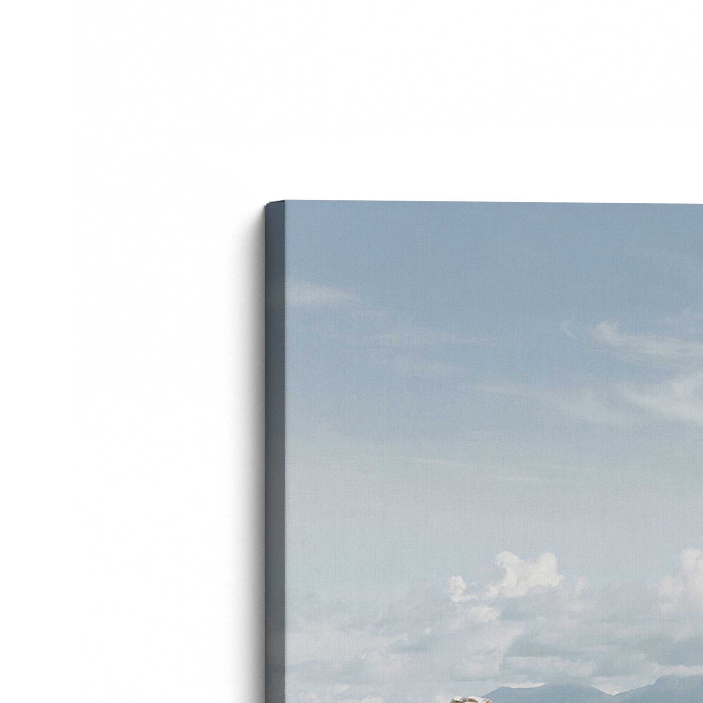 [Color:Stretched Canvas], Picture of the corner of the art