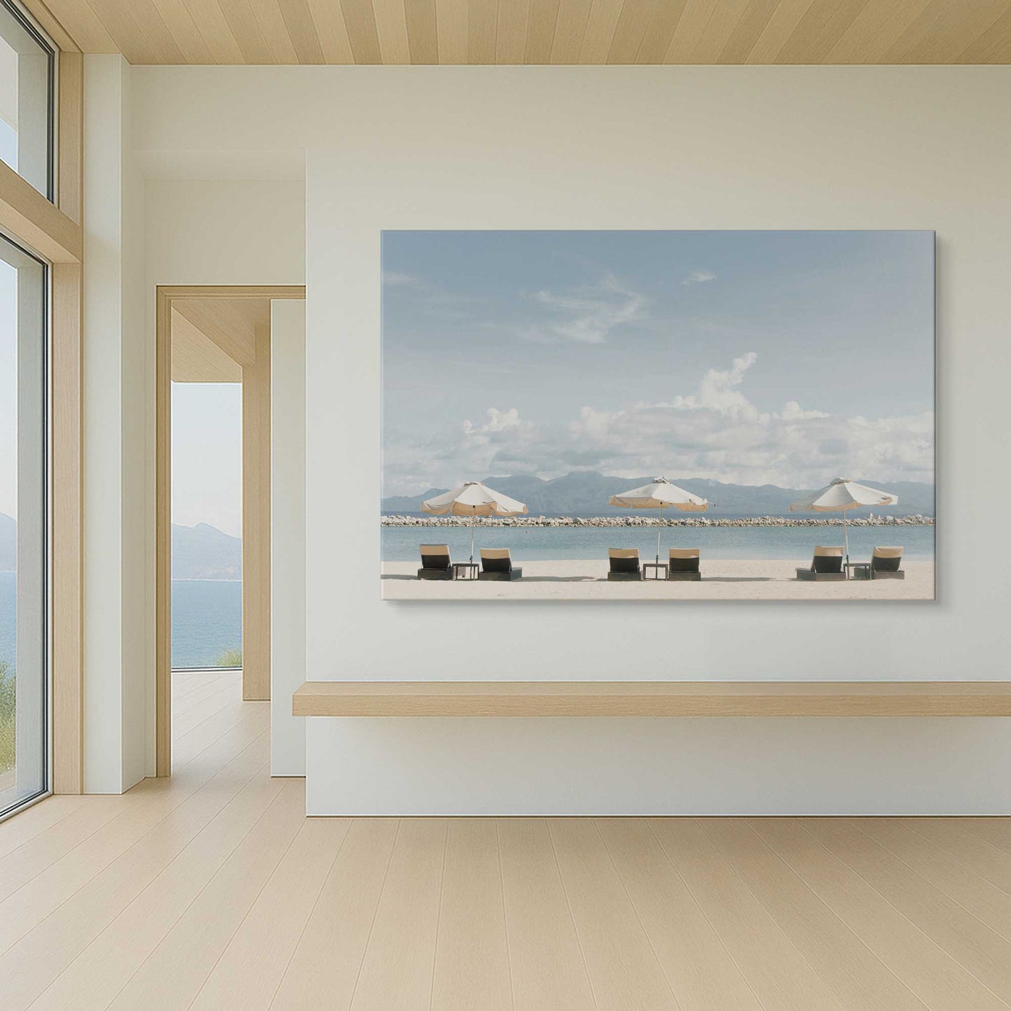 [Color:Stretched Canvas], Picture of art in a room