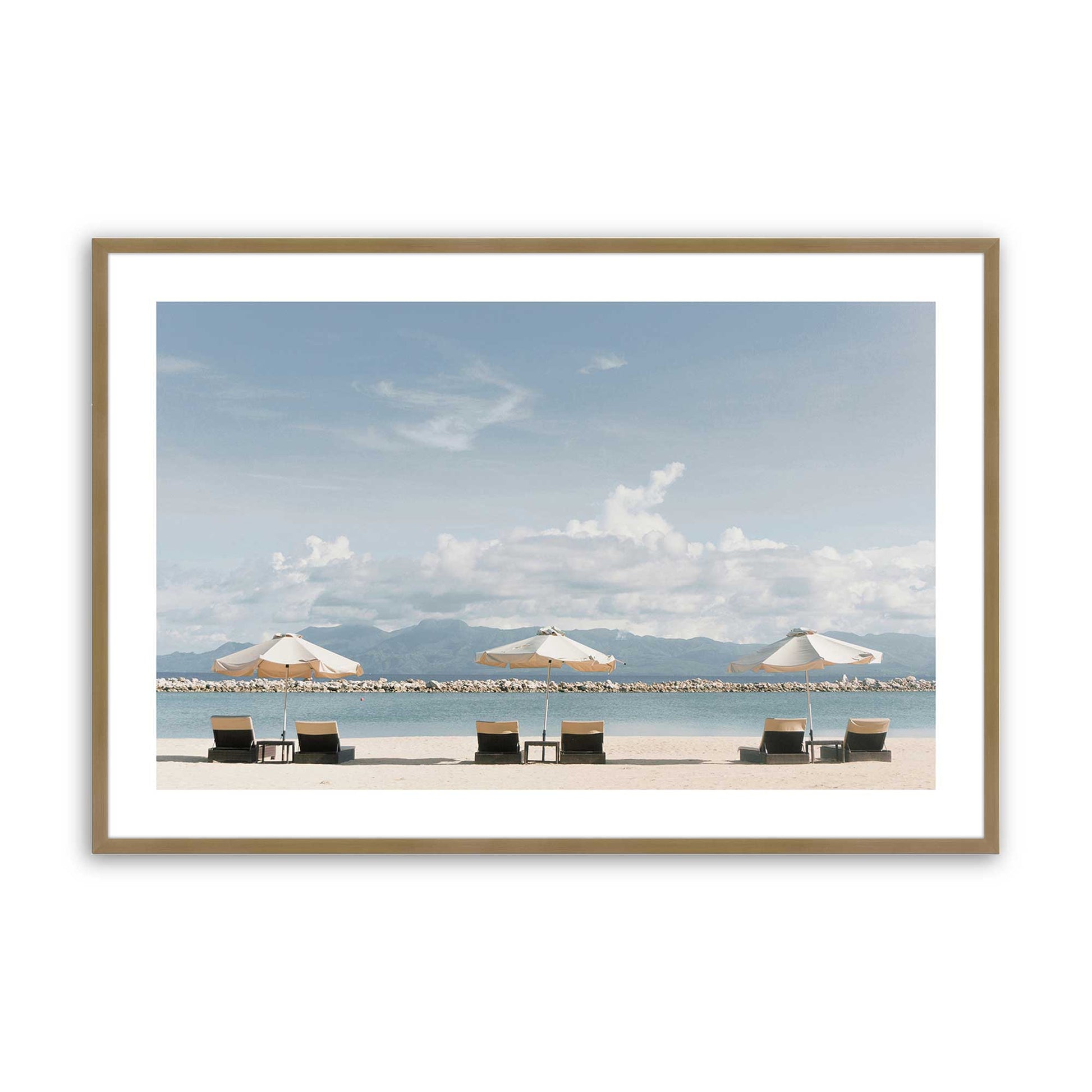 [Color:Brushed Gold] Picture of art in a Brushed Gold frame