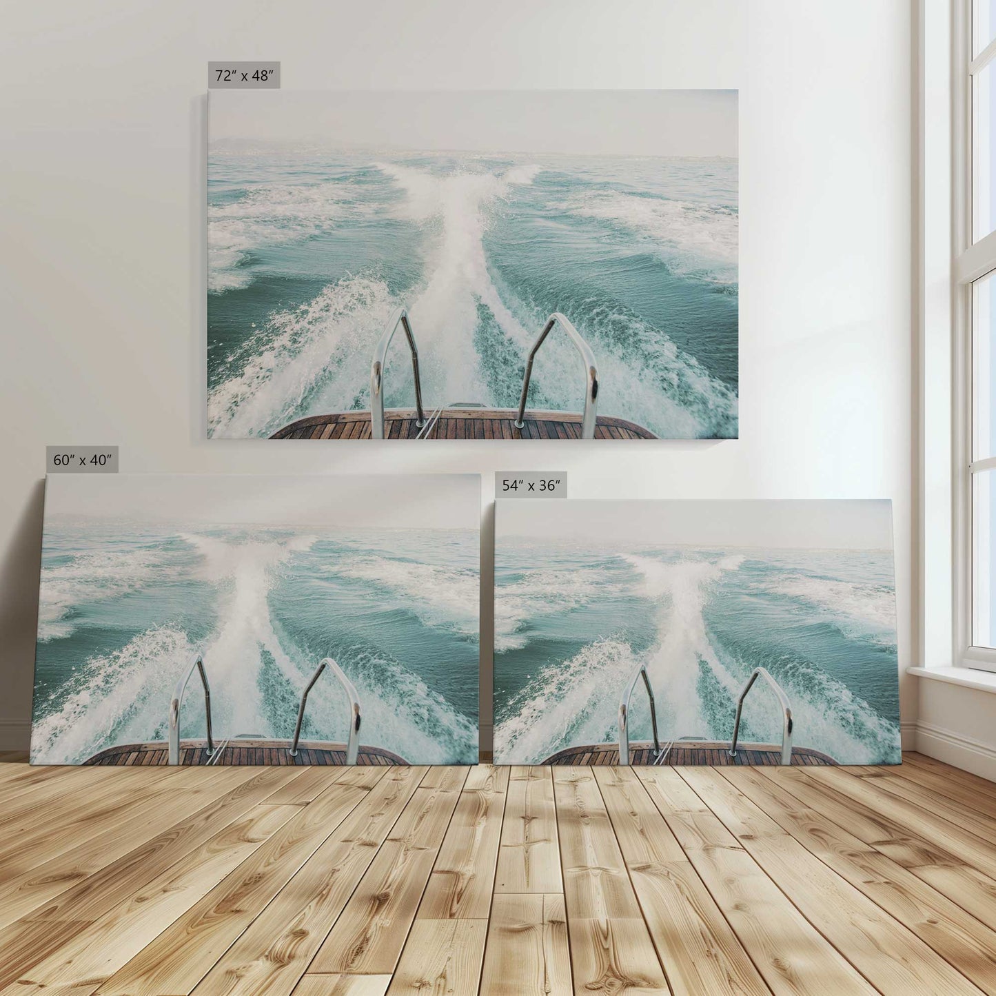 [Color:Stretched Canvas], Image showing the size comparisons