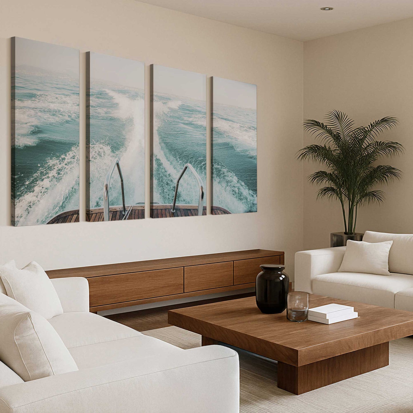 [Color:Stretched Canvas], Picture of art in a room