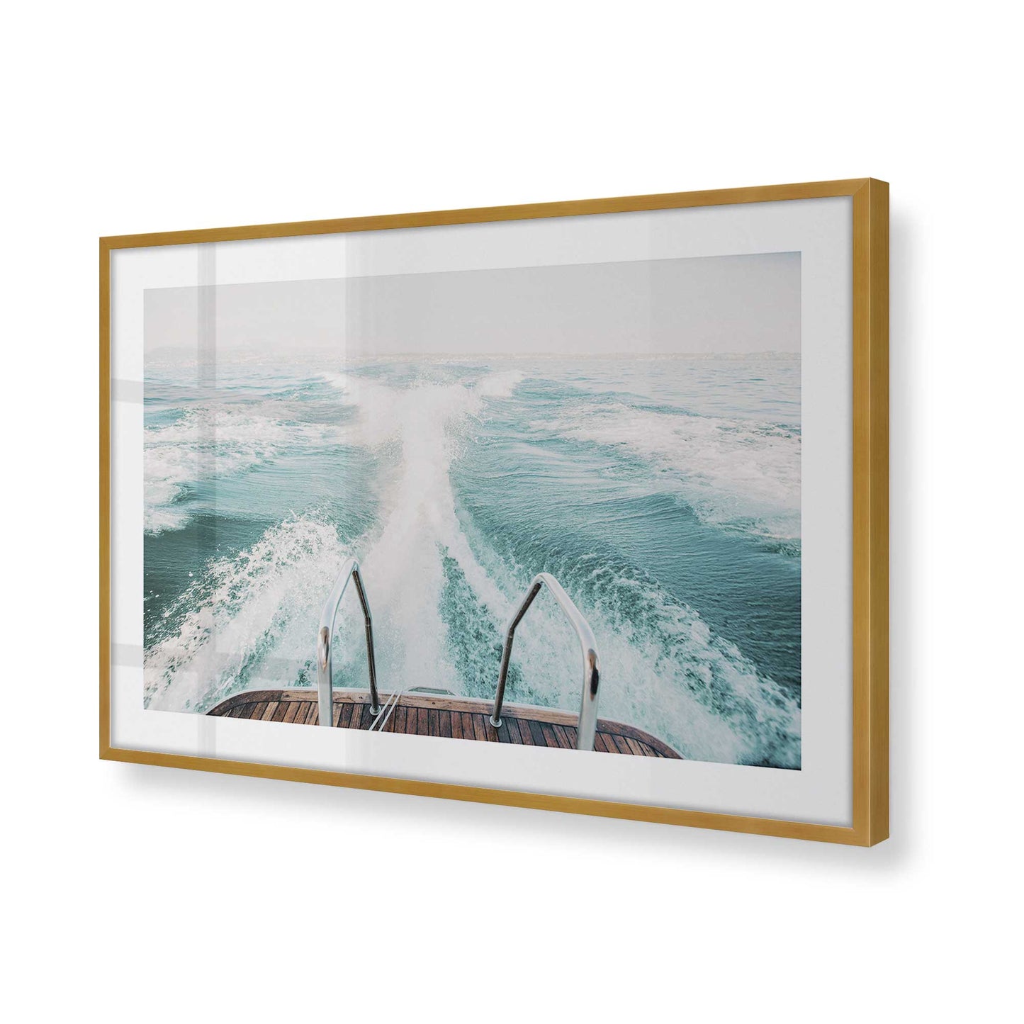 [Color:Polished Gold] Picture of art in a Polished Gold frame of the corner