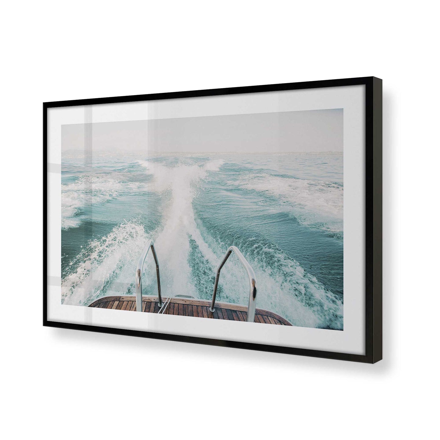 [Color:Satin Black] Picture of art in a Satin Black frame of the corner