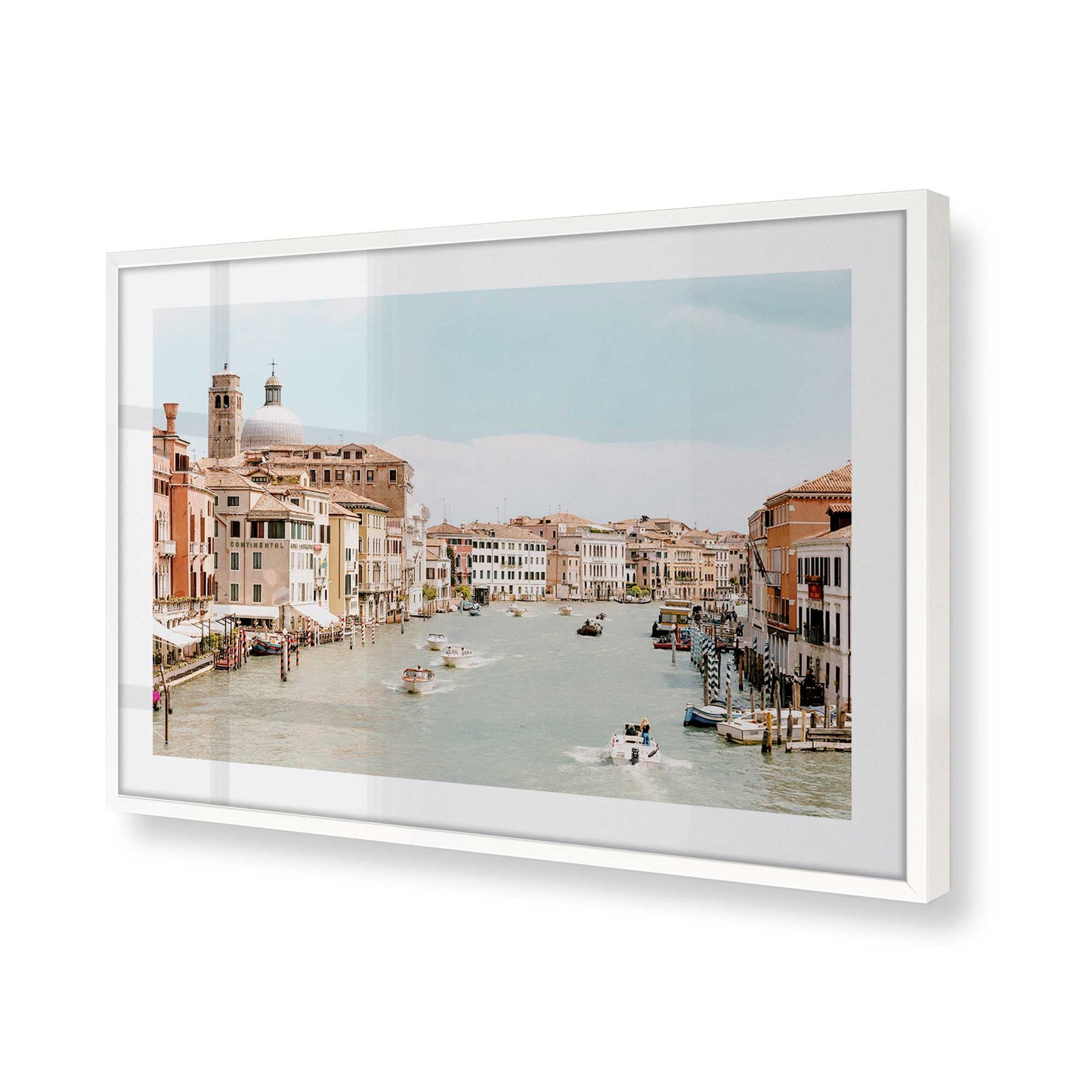 [Color:Opaque White] Picture of art in a Opaque White frame of the corner